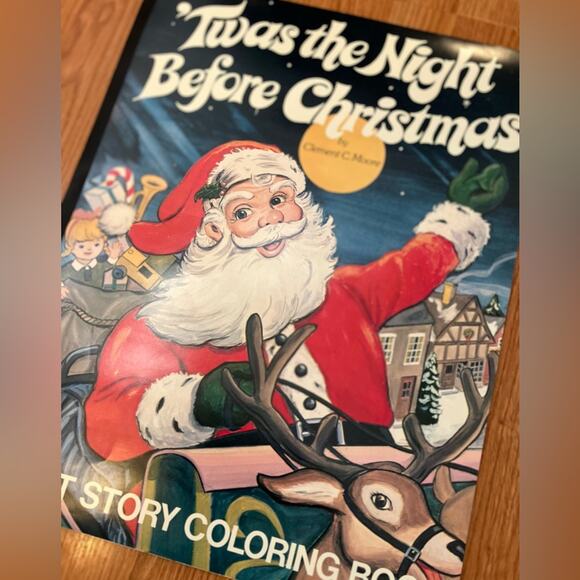 Twas the night before Christmas Giant Story Coloring Book by Vern Henke - Picture 9 of 9